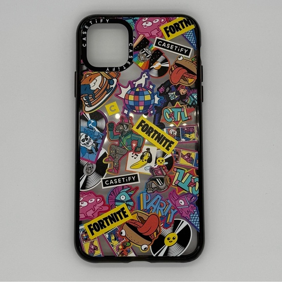 iPhone 11 Pro Max Casetify Fortnite Stickers Phone Case - Multicolor - Picture 1 of 2